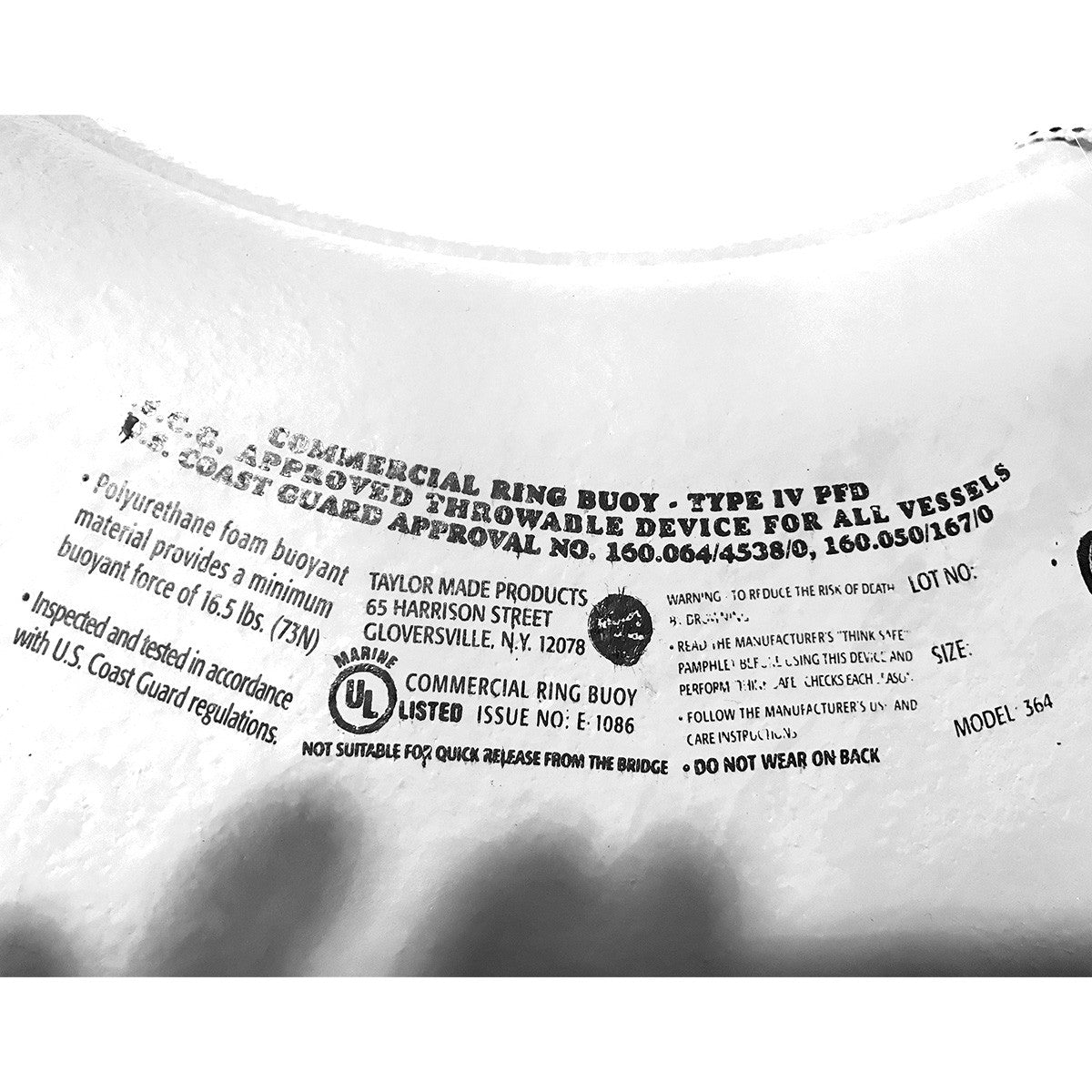 20" USCG Ring Buoy-White