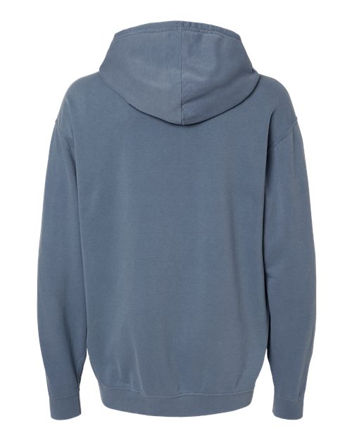 Unisex Garment-Dyed Lightweight Fleece Hooded Sweatshirt - Blue Jean