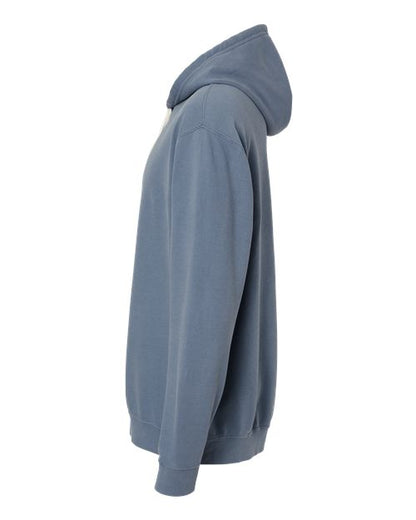 Unisex Garment-Dyed Lightweight Fleece Hooded Sweatshirt - Blue Jean