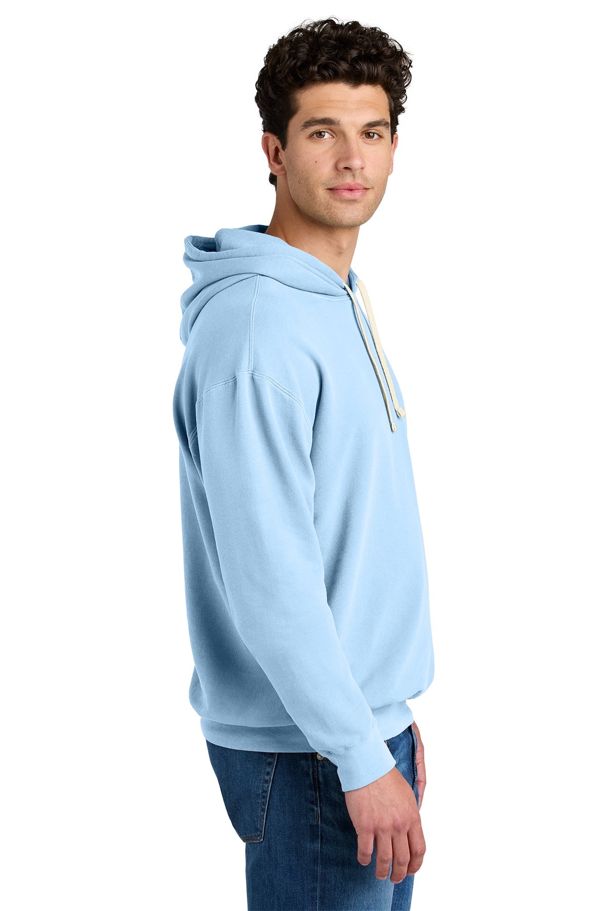 Unisex Garment-Dyed Lightweight Fleece Hooded Sweatshirt