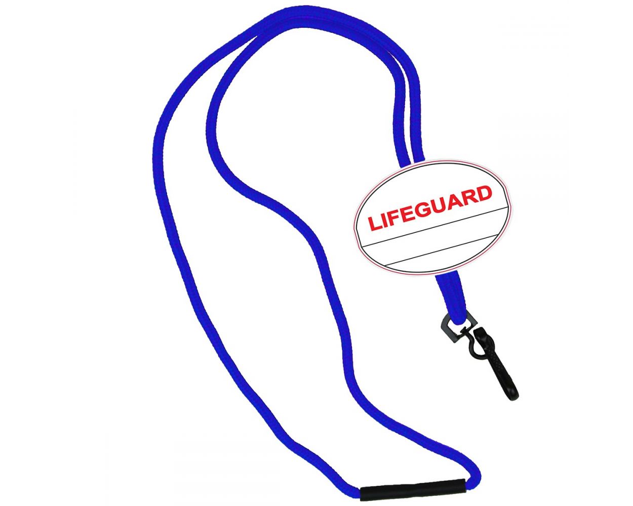 YMCA Custom Name Oval Tag Break Away Lanyard; nametag lanyard