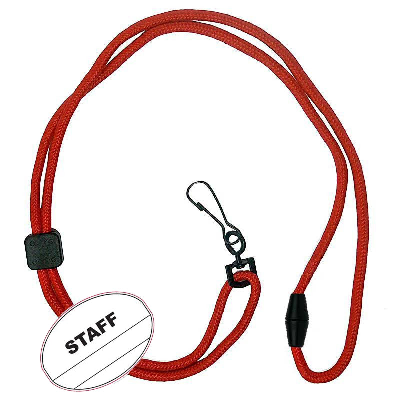 Staff Oval Name Tag Breakaway Lanyard