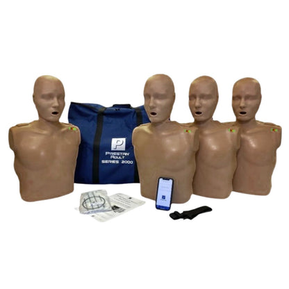 Prestan Professional Adult Series 2000 Manikin with Advanced CPR Feedback, 4-Pack