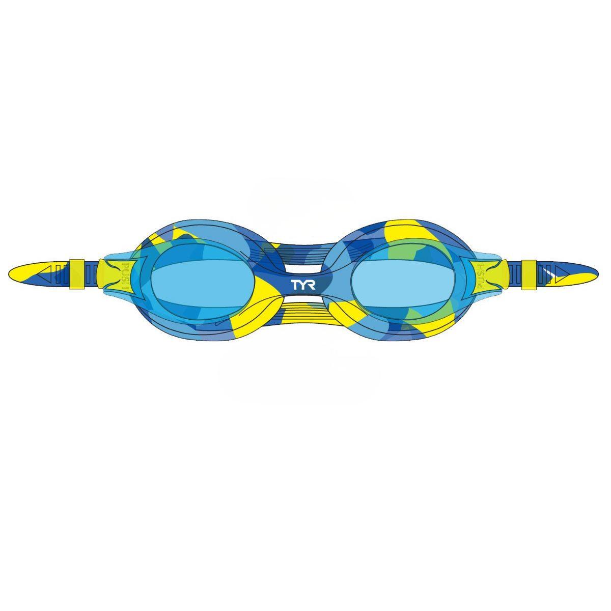 TYR Kid's Swimple Tie Dye Mirrored Goggles