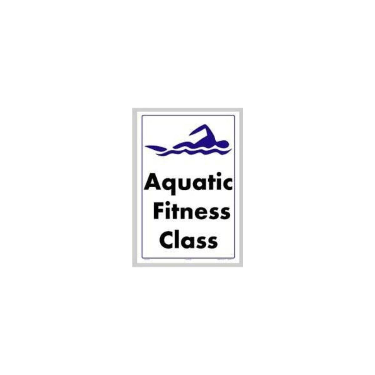Aquatic Fitness Class Sign