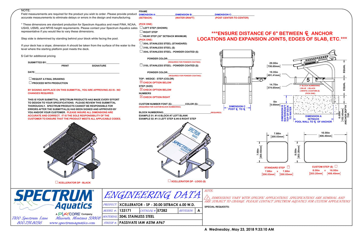 Dual Post  Xcellerator Starting Platform