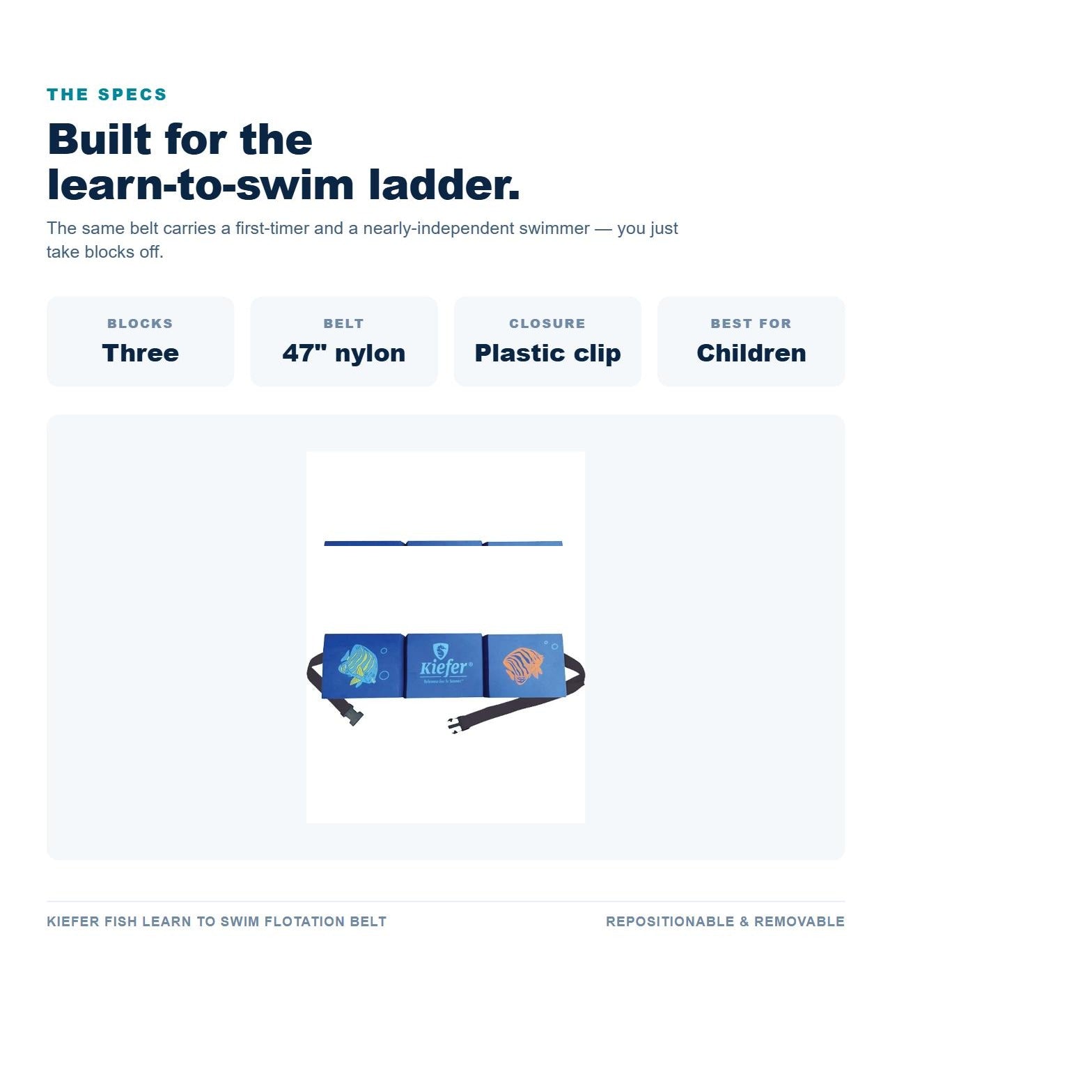 Kiefer Fish Learn To Swim Flotation Belt For Children