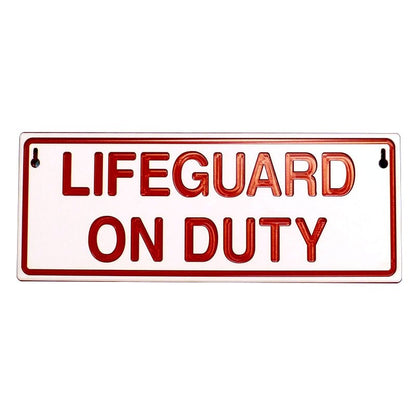 Reversible Lifeguard On/Off Duty Sign