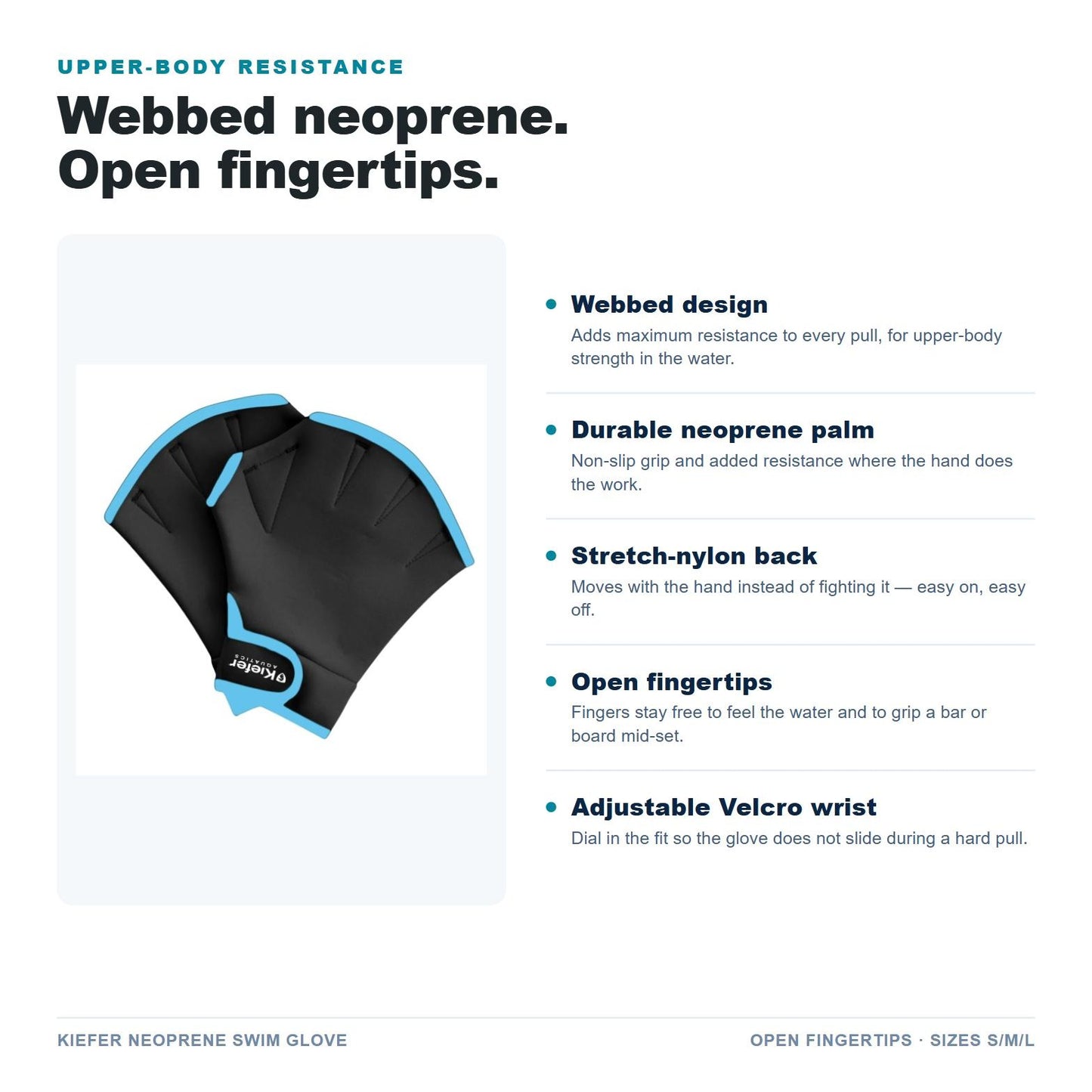 Neoprene Swim Glove features