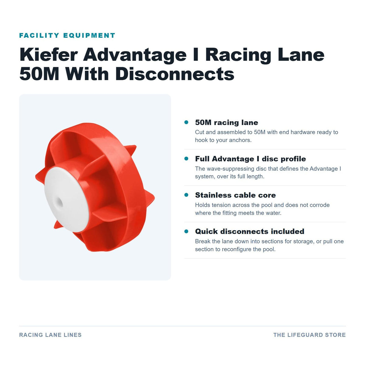 Advantage I 50M with disconnects features