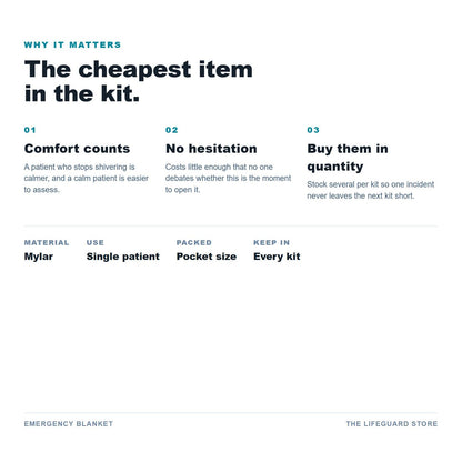 Emergency blanket benefits and specs