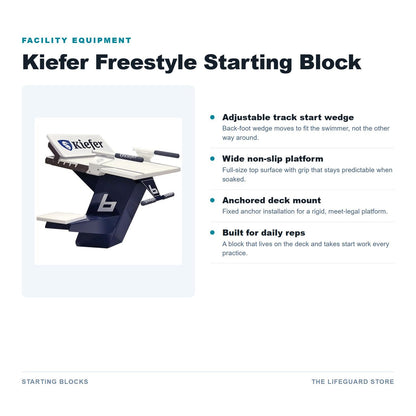 Freestyle starting block features