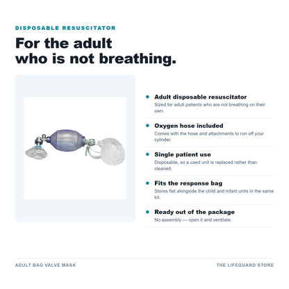 Adult Bag Valve Mask features