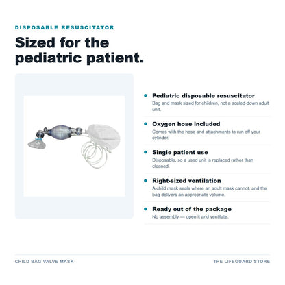 Child Bag Valve Mask features