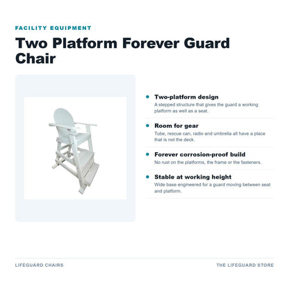 Two platform guard chair features