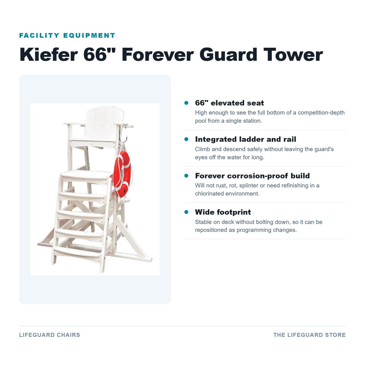 66 inch guard tower features