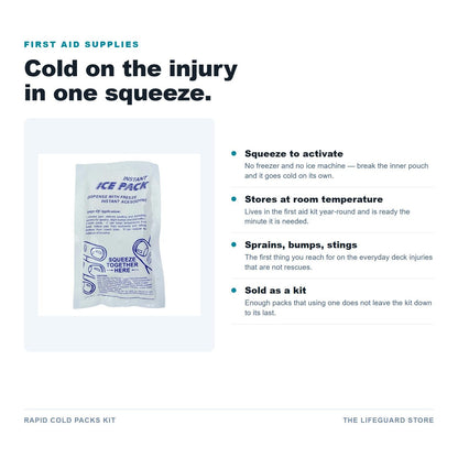 Rapid cold pack features