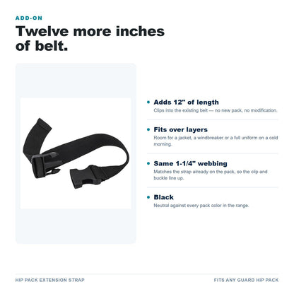 Hip Pack Extension Strap features