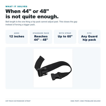 Hip Pack Extension Strap specifications