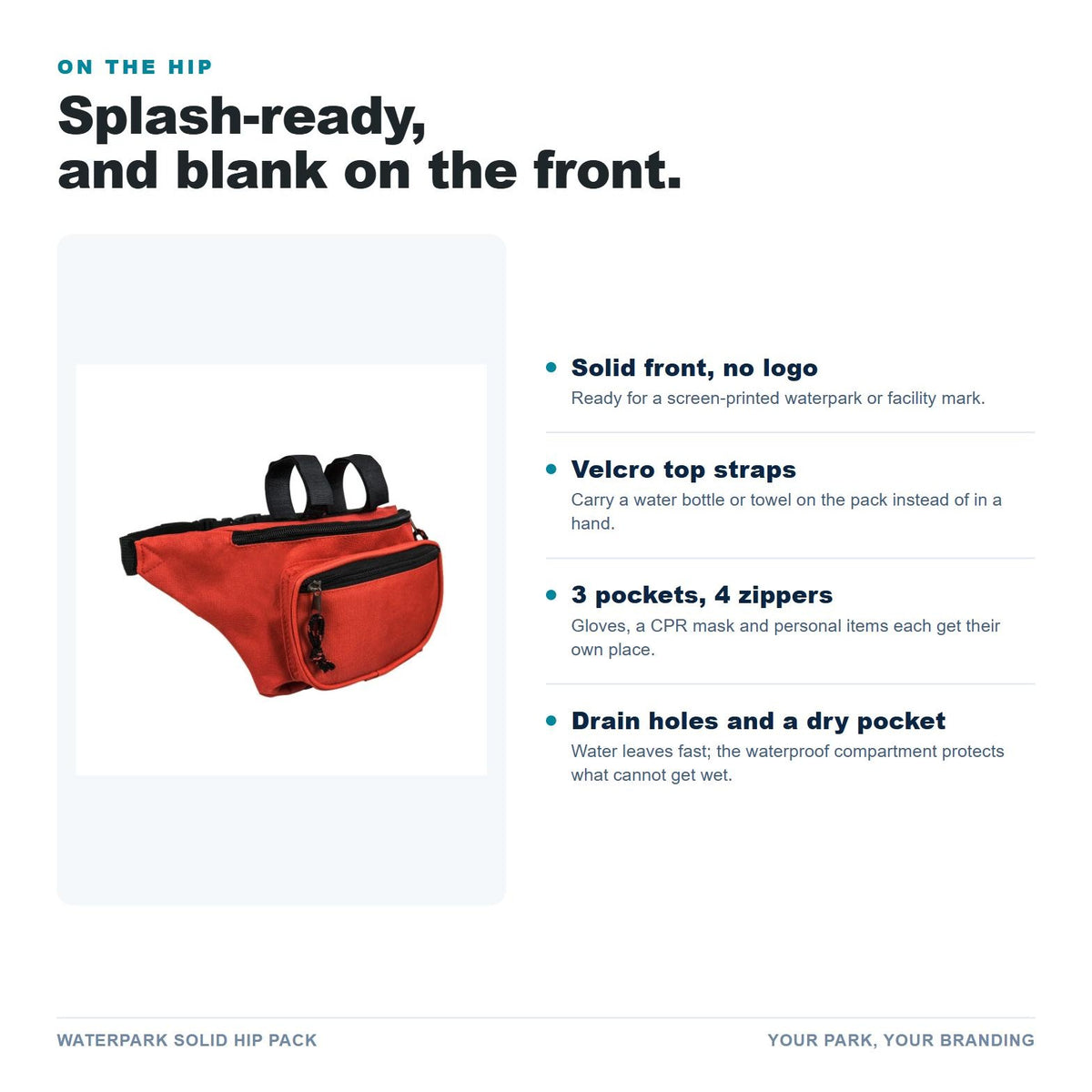 Waterpark Solid Hip Pack