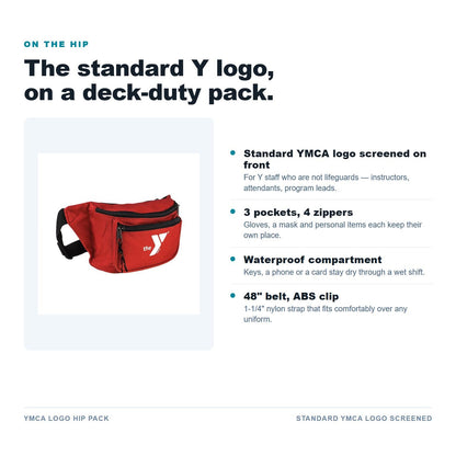 YMCA Logo Hip Pack features