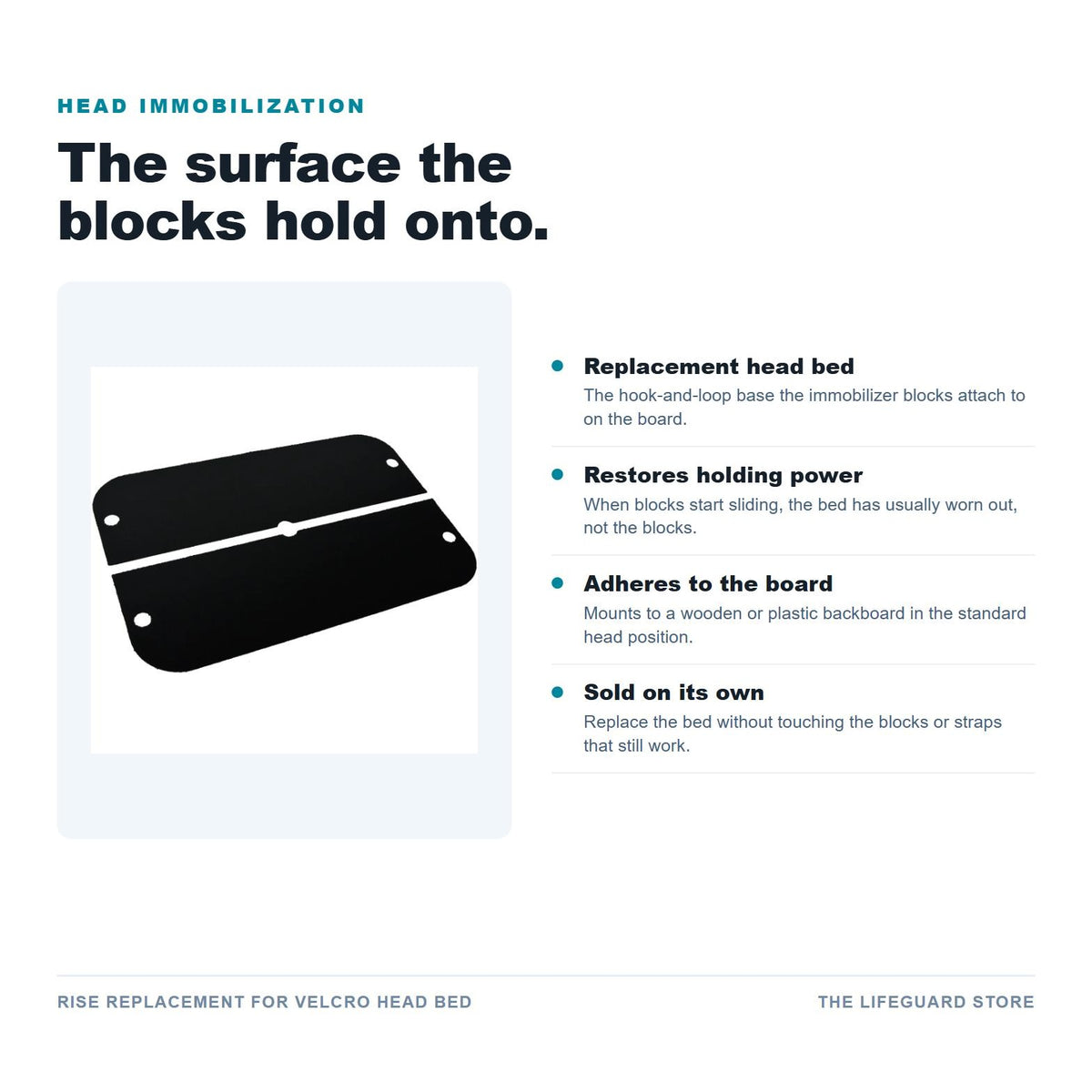 RISE Replacement For Velcro Head Bed