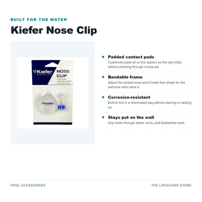 Nose clip features