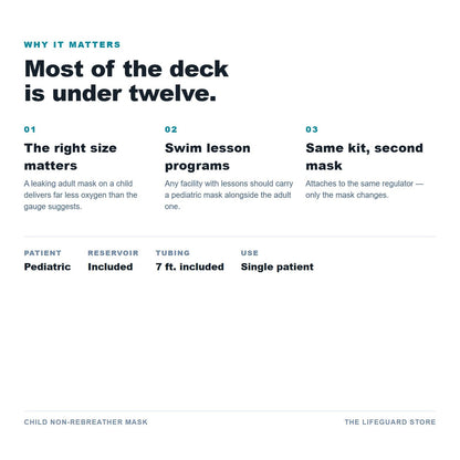 Child non-rebreather benefits and specs