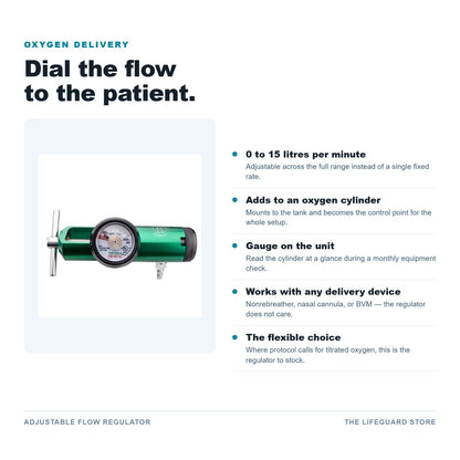 Adjustable flow regulator features