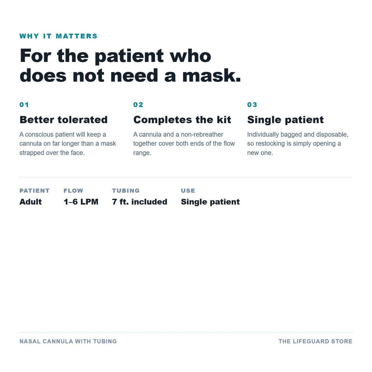 Nasal cannula benefits and specs