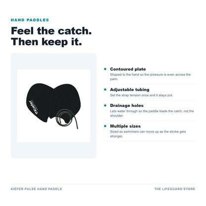 Kiefer Pulse Hand Paddle features