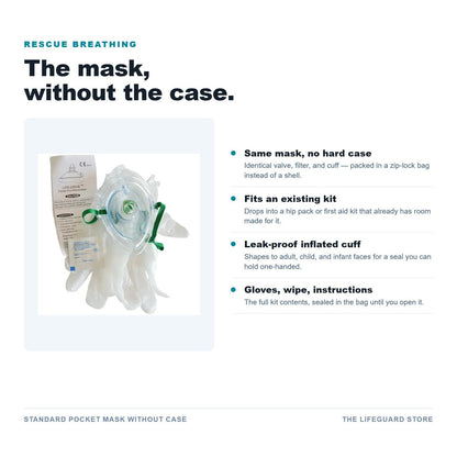 Standard pocket mask without case features