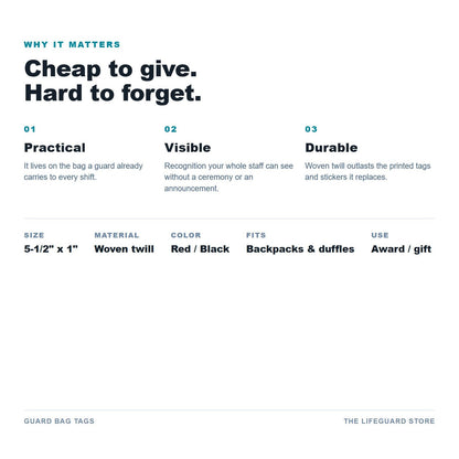 Guard Bag Tag benefits and specs