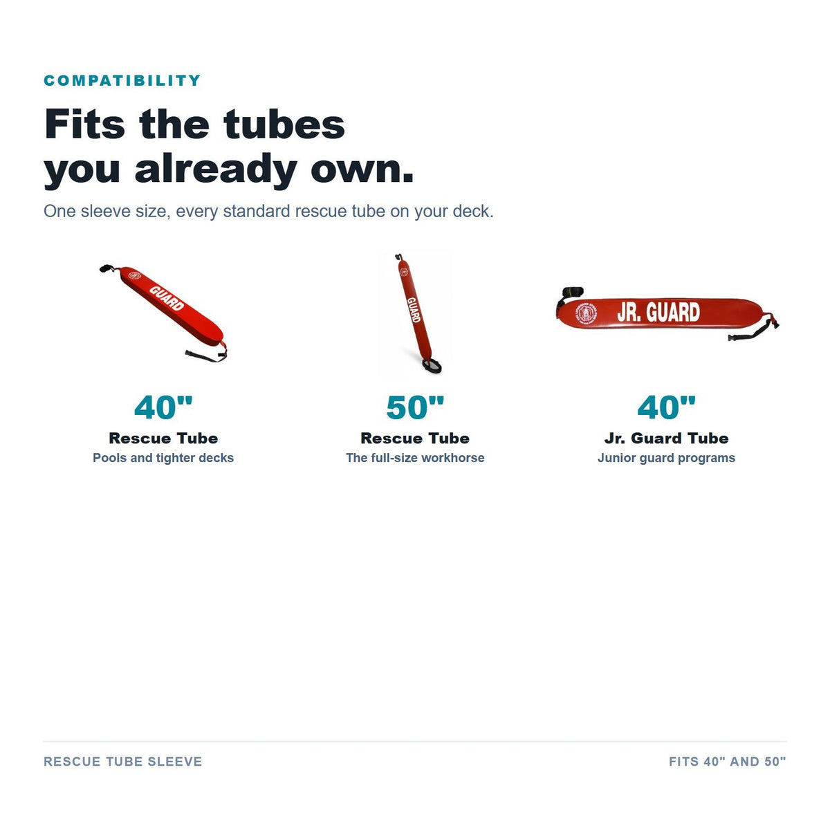 Rescue Tube Sleeve fits 40 and 50 inch tubes