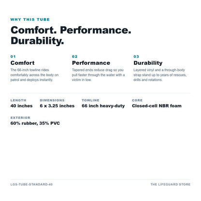 40 inch rescue tube benefits and specs