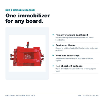 Universal Head Immobilizer II features