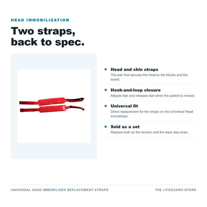 Universal Head Immobilizer replacement straps features