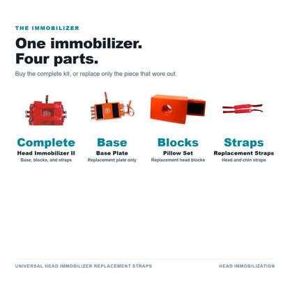 Universal Head Immobilizer parts lineup