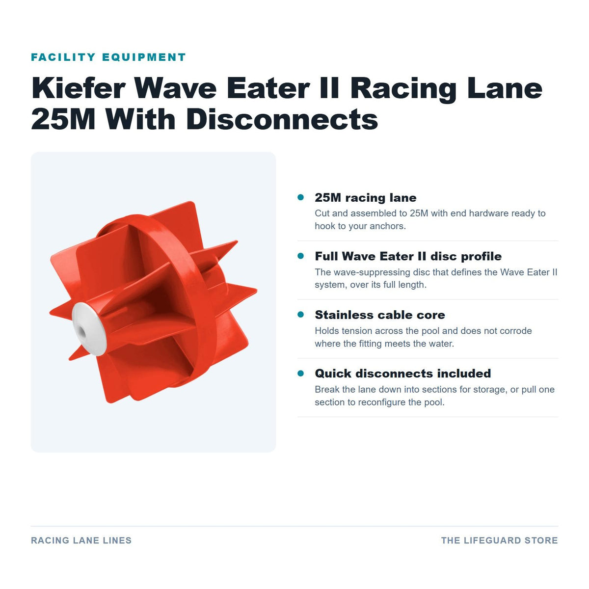 Wave Eater II 25M with disconnects features