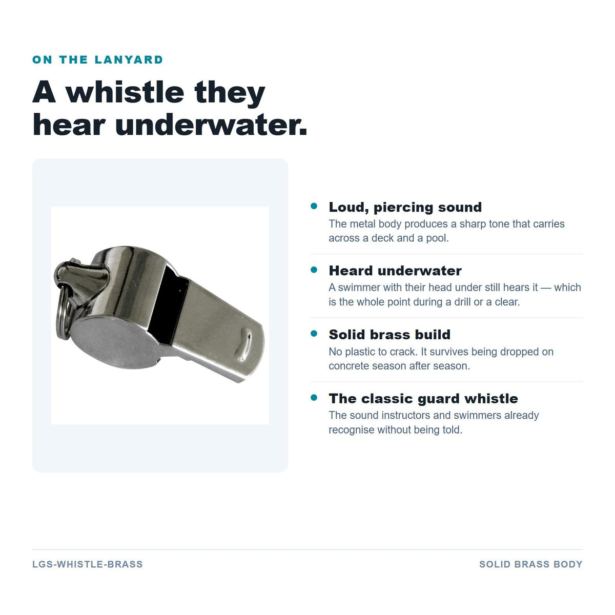 Brass Whistle features