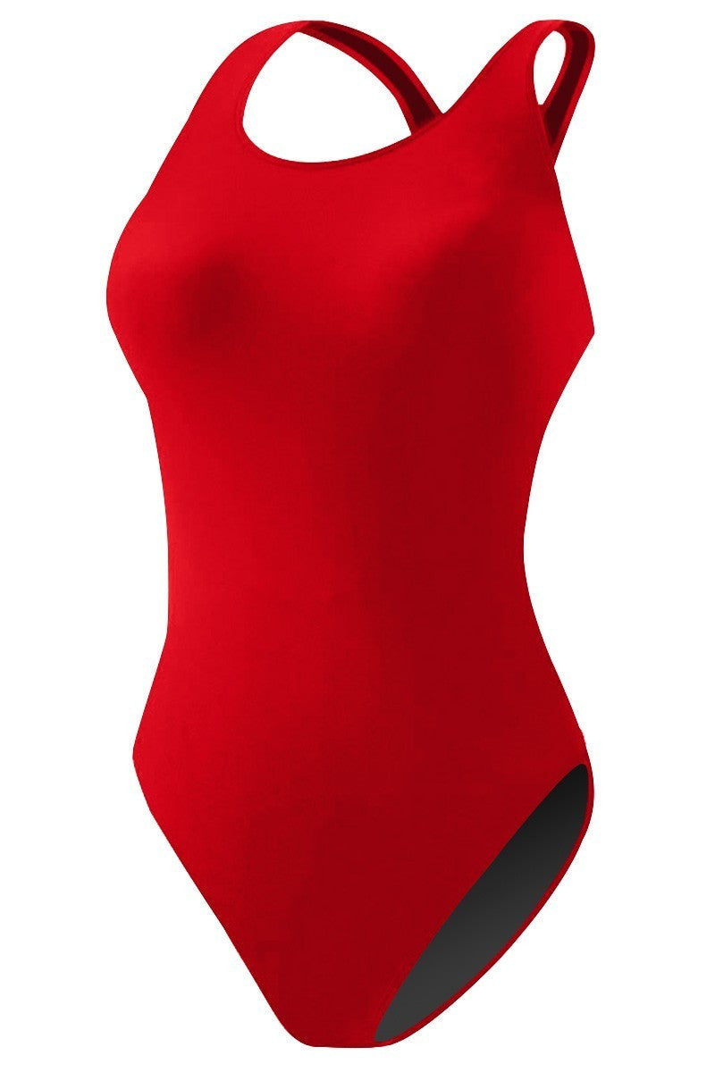 RISE Solid Poly MB Back One Piece Swimsuit