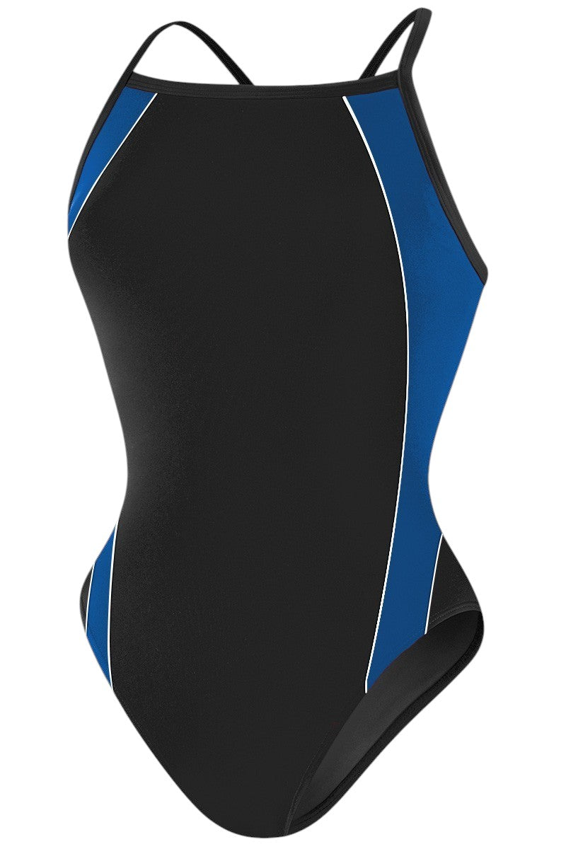 RISE Solid H-Back Poly Splice One Piece Swimwear