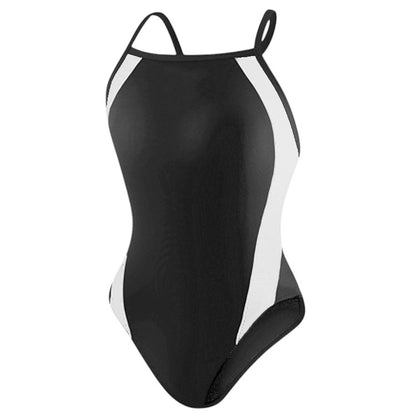 RISE Solid H-Back Poly Splice One Piece Swimwear