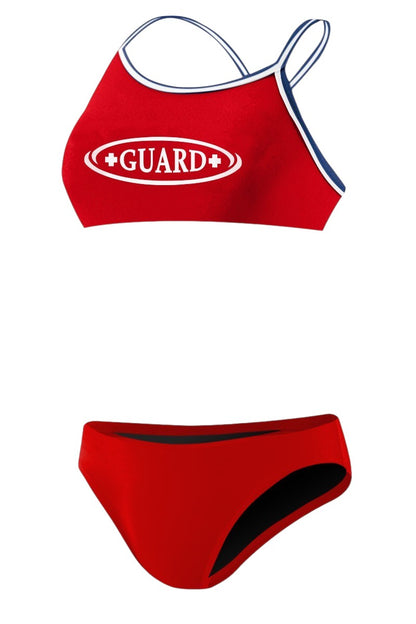 Rise Guard Poly Tri Color Bikini