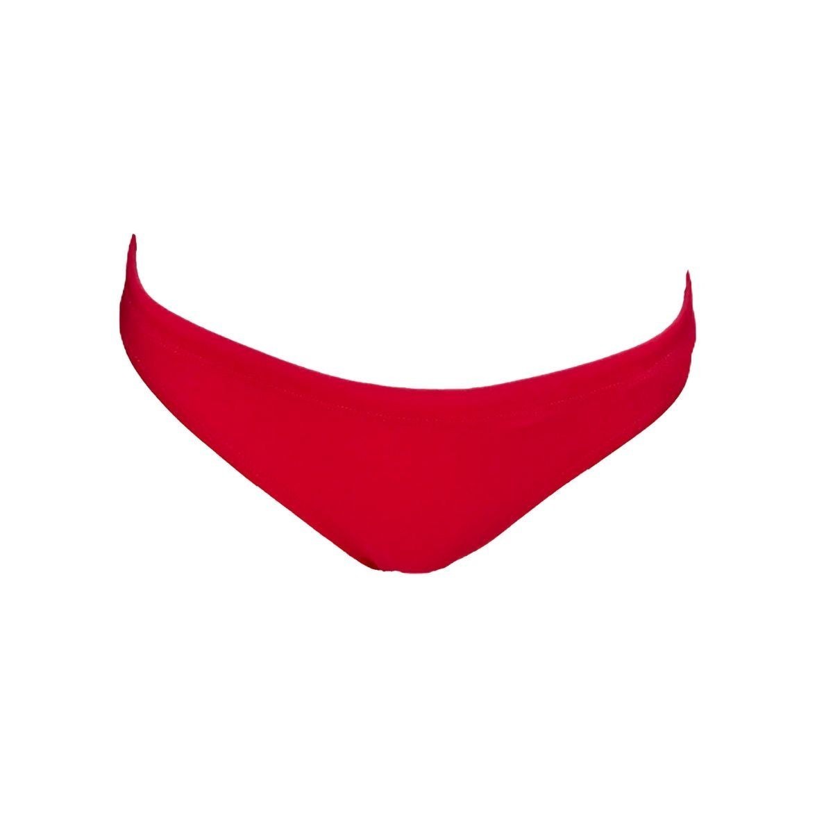 The Lifeguard Store Kiefer red bikini bottom made from 100% recycled polyester with UPF50+ protection.
