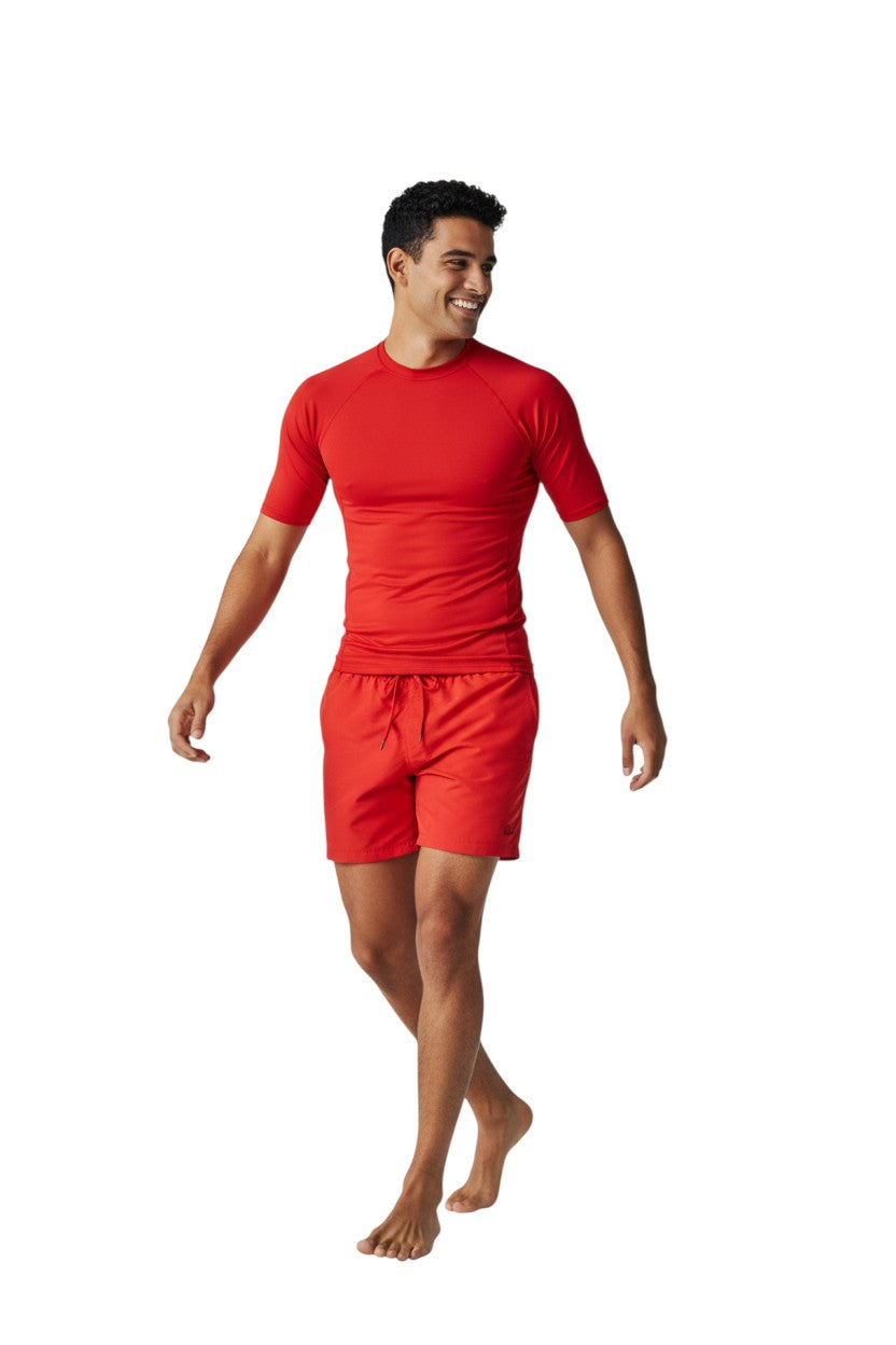 Kiefer Solid Short Sleeve Crewneck Rashguard
