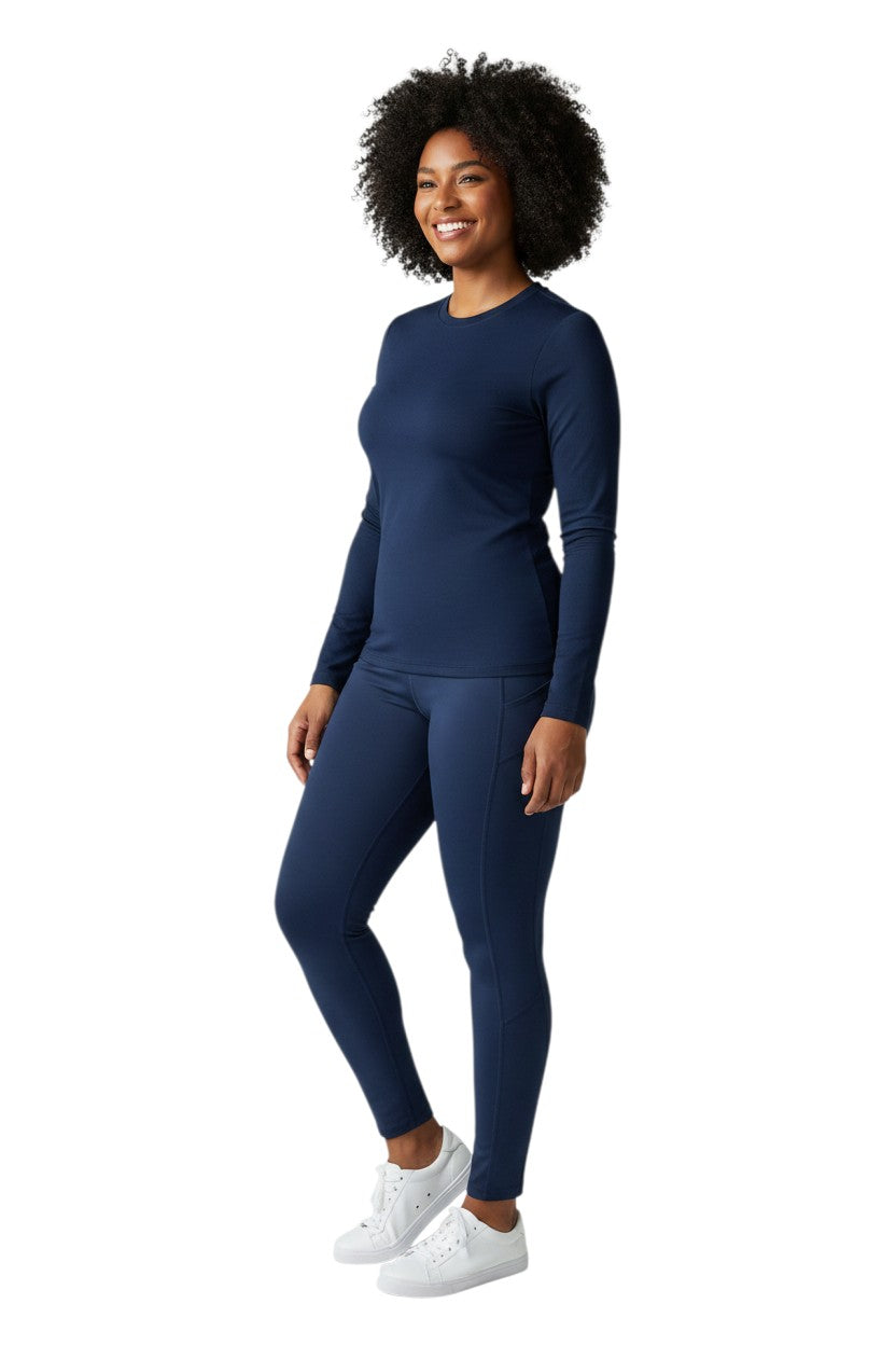 RISE Solid Long Sleeve Crew Neck Rashguard