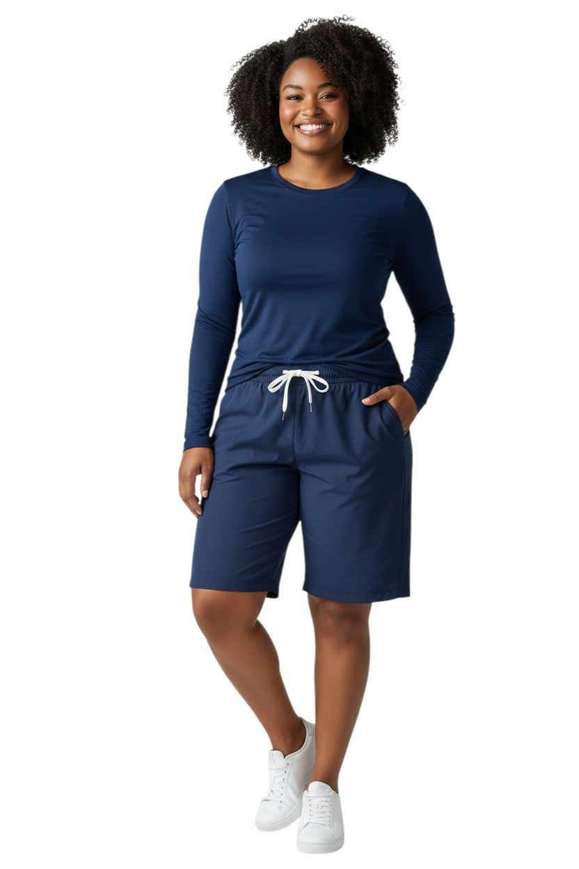 RISE Solid Long Sleeve Crew Neck Rashguard