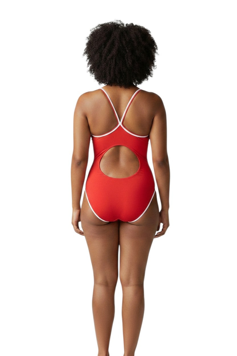 RISE Solid H-Back Reversible One Piece Swimwear