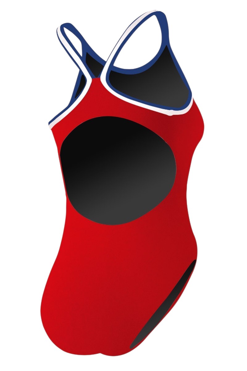 RISE Guard Poly Tri Color H-Back One Piece Swimsuit